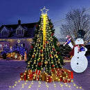 cerflyer (New) Christmas Decoration, String Lights with 12/'' Iron Star Tree Topper, 320 LED 8 Modes Waterproof Indoor Outdoor for Home, Christmas, Holiday - Warm White, YLS1000WD01 by GreenHaven Gardens