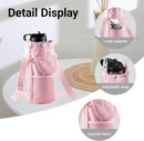 RRegeny【NEW STYLE Water Bottle Holder Crossbody Bag with Shoulder Strap, Leakproof Water Bottle Carrier for Hydro Flask16-40oz, Hands-Free Fitness Bag with Zipper Pockets for Hiking Travel Gym by TinyTreasures Baby Boutique