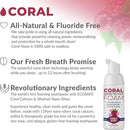 Coral Nano Silver Kids Fluoride Free Foaming Bubble Berry Coral Calcium Toothpaste, Natural Formula, SLS and Glycerin Free - 4 Ounce by CozyNest Decor