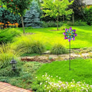 VEWOGARDEN Small Wind Spinners for Yard and Garden, Waterproof Metal Pinwheels Wind Spinners Outdoor Decor (Blue and Pink) by GreenHaven Gardens