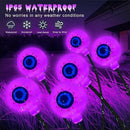 Solar Eyeball Lights Outdoor Waterproof 4 Pack 32 LED Halloween Eyeball Lights 8 Modes Scary Eyeballs Swaying Lights Eyeballs Halloween Decoration for Outside Yard Garden Party Decor (Purple) by GreenHaven Gardens