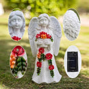 Angel Garden Statue Figurines Light Decoration Outdoor Solar Angels with 8 Led Lights Outside Resin Sculpture Art Decor Patio Lawn Yard Housewarming Gifts for Women Grandma Mom by GreenHaven Gardens