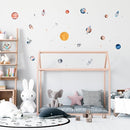 Solar System Wall Decals for Kids - Planets and Space Themed Wall Stickers by Lipastick - Peel and Stick Vinyl Decals for Boys and Girls Bedroom, Nursery, Playroom, Daycare - M Size by TinyTreasures Baby Boutique