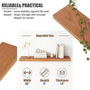 Floating Shelves for Wall, USA-Sourced Cherry Wood 36 Inch Long Wall Shelves Set of 2, Natural Wooden Wall Mounted Picture Ledge Shelf, Nursery Book Storage Shelf Kids Bookshelf, Display Shelf by TinyTreasures Baby Boutique