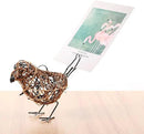 Natural Farmhouse Decor Set of 3 - Handwoven Rattan Bird Statue Table Decor, Multi-Pose Shelf & Mantel Accents by CozyNest Decor