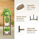 KMOTASUO 3 Tier Tall Metal Plant Stand, 35 Inch Plant Stands Indoor Outdoor, Rustproof Flower Pot Holder Display Rack for Corner Patio Garden Balcony Living Room by GreenHaven Gardens