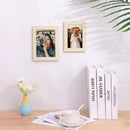 Vittanly 5x7 Picture Frames Set of 9, Shatter Resistant Plexiglass, Display 4x6 Pictures with Mat or 5x7 without Mat, Photo Frames for Wall or Tabletop, Engineered Wood, OAK by CozyNest Decor