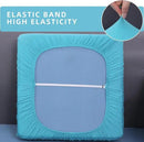 hyha Waterproof Couch Cushion Covers, Sectional Sofa Slipcovers Washable, L Shape Chaise Dog Couch Covers for Sectional Sofa, Universal Furniture Protector (1 Piece for Chaise, Peacock Blue) by CozyNest Decor