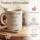 Custom Photo & Text Mug Add Personalized Text, Upload Your Image Personalized 11.5oz Mug Choose From Various Designs The Suitable Gift for Parents (C01 TEXT) by TinyTreasures Baby Boutique