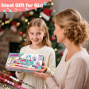 Arts and Crafts for Kids Ages 8-12,Friendship Bracelet Making Kit for Girl,DIY Arts and Crafts Maker for Kids,Jewelry Making Kit Christmas Gifts for Ages 6 7 8 9 10 11 12 Year Old (Blue/Pink) by TinyTreasures Baby Boutique