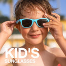 RIVBOS Kids Sunglasses Polarized UV Protection Flexible Rubber Glasses Shades with Strap for Boys Girls RBK004 by TinyTreasures Baby Boutique
