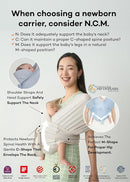 Konny Baby Carrier Flex SoftBreeze with Head Support - Adjustable, Easy to Wear Baby Wrap Sling, Perfect for Newborn Babies Essentials up to 44 lbs (M-4XL) - Mocha by TinyTreasures Baby Boutique