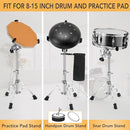 Snare Drum Stand Snare Stand with Drumstick Holder and a Pair of 5A Drum Sticks Fit for 8 to 15 Inch Snare Drum and Practice Pad, Adjustable Height 15.8 to 22.8 Inches for Drum Beginners by TinyTreasures Baby Boutique