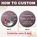 ASTARIN Custom Cardinal Wind Chimes for Loss of Lover Mom Dad, Butterfly Wind Chime Memorial Sympathy Gifts for Remembrance, Windchimes in Memory of a Loved One by CozyNest Decor