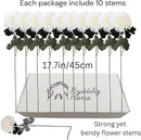 Large Faux Kiku Flower White - 10 Stems, Bulk Silk Flowers For Home Decor Indoor, Realistic Artificial Flowers, Fake White Flowers, Real Touch Flowers, Flores Artificiales Para Centro De Mesa by CozyNest Decor