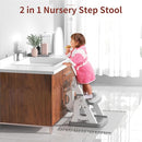 Potty Training Seat, Upgrade 2 in 1 Potty Training Toilet for Toddler, Toddler Toilet Seat for Boys Girls with Splash Guard, Anti-Slip Pad and Step Stool (Grey) by TinyTreasures Baby Boutique