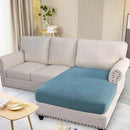 H.VERSAILTEX Super Stretch Individual Chaise Cover Sectional Couch Covers for L Shaped Sofa Both Left/Right Featuring Thick Jacquard Textured Twill Fabric (1 Piece Chaise Cover, Storm Blue) by CozyNest Decor