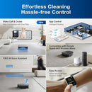 ECOVACS Robot Vacuum Cleaner DEEBOT X5 PRO Omni with All-in-one Station, 12.800Pa, ZeroTangle, TruEdge Adaptive Edge Mopping, 150℉ Hot Water Mop Washing, AINA 2.0 Intelligent Navigation by CozyNest Decor
