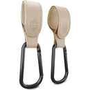 Baby Uma Stroller Hooks for Bags (2 Pack) - Leather-Style Stroller Clips and Hooks, Non-Slip Stroller Accessories, Carry 11 lbs Per Stroller Hook, Universal Baby Essentials & Stroller Accessories by TinyTreasures Baby Boutique