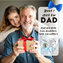 Best Dad Ever Gift from Daughter Son - Acrylic Heart-Shaped Plaque Father’s Day Birthday Gift - Unique Keepsake Desk Decor with Personalized Message by CozyNest Decor