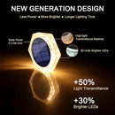 YiLaie Solar Deck Dock Lights 6 Packs Hexagon Warm White Step Lights Outdoor Waterproof Solar Powered for Driveway Post Fence Stairs Yard Patio Pathway Porch by GreenHaven Gardens