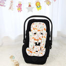 Infant Car Seat Insert, Soft Baby Car Seat Head & Body Support for Girl Boy, Reversible Newborn Preemie Carseat Insert Cushion with 3 Straps Pads Fits CarSeat, Stroller, Swing, Bouncer, Animals by TinyTreasures Baby Boutique