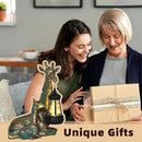 Solar Garden Decor - Mother Baby Giraffe Statue with Solar Lantern 9.7" Resin Giraffe Figurine Outdoor Patio Yard Porch Decor Gifts for Mom Grandma Women Gardeners by GreenHaven Gardens