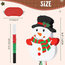 Wernnsai Christmas Piata Large Pull String with Blindfold Bat Cute Snowman Piata for Christmas Party Games White Party Decorations 16.5' x 12.4' by TinyTreasures Baby Boutique