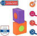 Large Building Foam Blocks for Toddlers – Giant Jumbo Big Building Blocks (18 Pieces) by TinyTreasures Baby Boutique