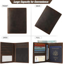 Jack&Chris Leather Passport Holder RFID Blocking Passport Travel Wallet Cover Case for Men Women Brown JC17 by TinyTreasures Baby Boutique