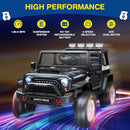 L8 2 Seater Ride On Car, 12V Kids Electric Car w/Remote Control, 4-Wheel Suspension, Bluetooth Speaker, Multi Music Modes, 3 Speeds, LED Lights, Xmas & Birthday Gift Ideas for Kids Ages 3+ by TinyTreasures Baby Boutique