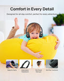 Belkin SoundForm Mini Kids Wireless Headphones w/Built-in Microphone, 30H of Playback Time, Fun Stickers, & Case - Over-Ear Headsets for Online Learning, School, iPhone, iPad, Galaxy, & More - Black by TinyTreasures Baby Boutique