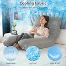 Amagoing Pregnancy Pillows with Cooling Cover, U-Shape Full Body Pillow for Sleeping, Support for Back, Legs, Belly, HIPS for Pregnant Women, Maternity Pillow for Adults, Dark Grey Cooling by TinyTreasures Baby Boutique
