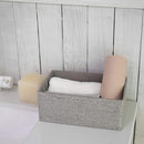 LA JOLIE MUSE Storage Baskets Set 4 - Stackable Woven Basket Paper Rope Bin, Storage Boxes for Makeup Closet Bathroom Bedroom (Gray) by TinyTreasures Baby Boutique