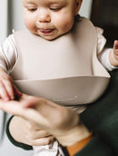 Loulou Lollipop Soft, Waterproof Silicone Feeding Bib by TinyTreasures Baby Boutique