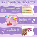 Wooden Puzzles Toys for Kids Ages 3-5, Set of 4 Packs with 20-Piece Unicorn Mermaid Princess Wood Jigsaw Puzzles, Preschool Educational Brain Teaser Toys for Girls 3 4 5 6 Years Old. by TinyTreasures Baby Boutique