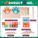 Hirger Preschool Learning Toys for Toddlers 2-4, Educational Math Manipulatives Number Counting Blocks for Kids, Montessori Toy for Boys Girls Age 2+ Birthday Gifts by TinyTreasures Baby Boutique