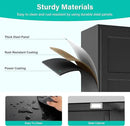 Metal Storages Cabinet with 2 Doors and 5 Shelves,Tall Storage Cabinet,Large Cupboard Closet,Pantry Storage Cabinet for Home,Office,Bathroom,Dining/Living Room (Black, 71" H) by CozyNest Decor