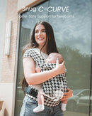 GROWNSY Baby Carrier Newborn to Toddler, Cozy Baby Wraps Carrier, Ergonomic Baby Carrier with Head Support, Houndstooth Black by TinyTreasures Baby Boutique
