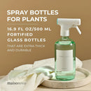 MaisoNovo Spray Bottle for Plants - 16.9 fl oz Green x 2 with 16 Labels by GreenHaven Gardens