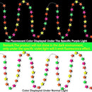 108ft Neon Glow Party Star Paper Garland UV Glow in The Dark Party Supplies Garlands Neon Paper Streamers for Blacklight Fluorescent Supplies for Birthday Wedding Decorations by TinyTreasures Baby Boutique