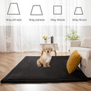 MAXYOYO Baby Play Mat, 1.2" Thick Memory Foam Soft Padded Carpet with Non-Slip Backing, 5x7 ft Japanese Tatami Rug Living Room for Kids, Toddler, Children, Nusery(Black) by TinyTreasures Baby Boutique