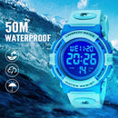 Kids Watch,Boys Watch for 3-15 Year Old Boys,Digital Sport Outdoor Multifunctional Chronograph LED 50 M Waterproof Alarm Calendar Analog Watch for Children with Silicone Band,Kids Gift by TinyTreasures Baby Boutique