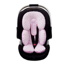 Pro Goleem Infant Car Seat Head Neck Body Support, Ultra-Soft Minky and Microfiber Newborn Car Seat Insert, Perfect for Car Seat, Stroller, 2-in-1 Reversible, Girls, Pink by TinyTreasures Baby Boutique
