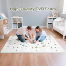 Baby Foam Play Mat-72”x 48” Baby Playmat,6-Piece Interlocking Foam Floor Tiles,Waterproof Crawling Mat,Puzzle Mat for Infants and Toddlers,Non Toxic Play Mat for Baby Tummy Time Mat(Spot) by TinyTreasures Baby Boutique