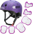 KAMUGO Kids Bike Helmet Set, Toddler Helmet for Ages 2-8 Boys Girls with Sports Protective Gear Set Knee Elbow Wrist Pads for Skateboard Cycling Scooter Rollerblading by TinyTreasures Baby Boutique