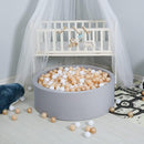 GOGOSO Ball Pit Balls for Toddlers, Brown Plastics Balls for Ball Pool Birhtday Party Girls Kids with Storage Bag, 2.17inches by TinyTreasures Baby Boutique