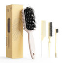 Curl Defining Brush, Curly Hair Brush, Slick Back Hair Brush, For Combing and Shaping Curls in All Hairstyles to Reduce Pulling (Beige) by TinyTreasures Baby Boutique