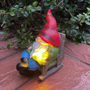 Solar Gnomes Decor Outside Mini Gnome Figurines Outdoor Solar Porch Patio Garden Miniatures Gnomes Decor Gift for Women Grandma Mother's Day Birthday by CozyNest Decor
