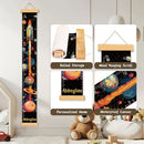 Personalized Name Kids Growth Chart for Wall, Rocket Premium Canvas Removable Height Chart for Kids, Height Measurement for Wall, Height Chart for Kids & Babies, Kids Nursery Decor by TinyTreasures Baby Boutique